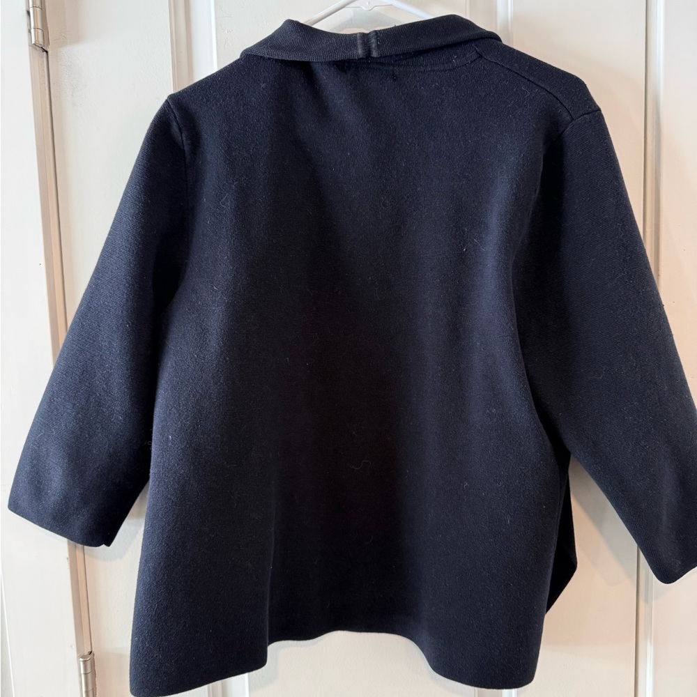 Alfani Black Open Front Cardigan Women’s XL Shawl Collar Sweater - Picture 4 of 4